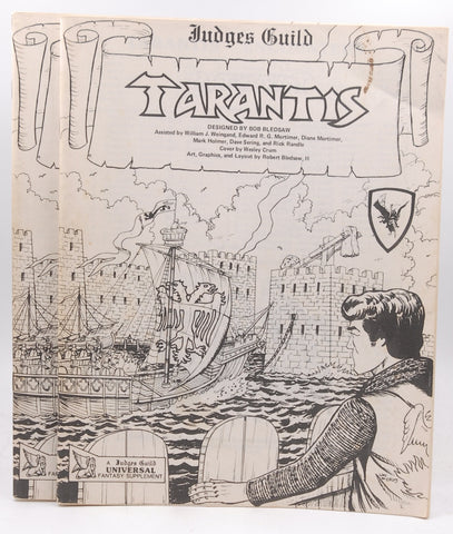 Judges Guild Tarantis AD&D RPG No Maps, by Bob Bledsaw, et al
