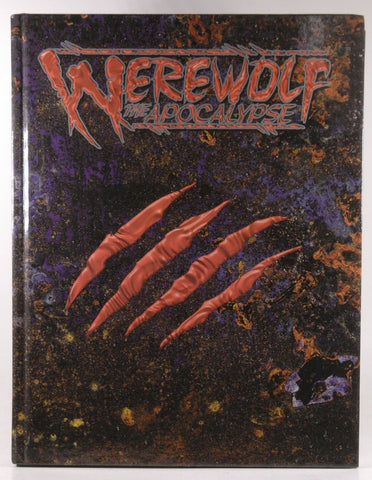 Werewolf The Apocalypse (writing on top page edge), by