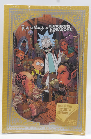 Rick and Morty Vs Dungeons & Dragons Barnes & Noble Exclusive w/Poster, by Rothfuss, et al