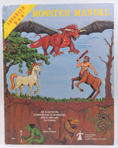 AD&D Monster Manual Original Cover VG+, by Gary Gygax