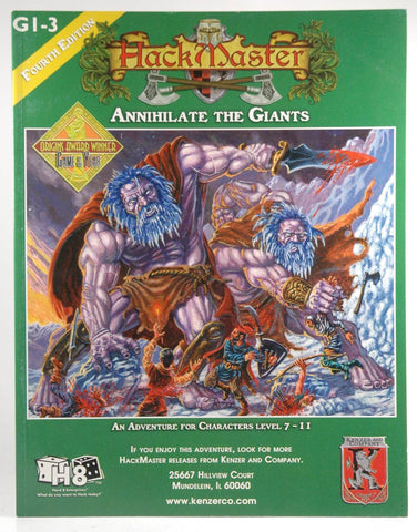HackMaster: Annihilate the Giants, by Morgan, Don,Johansson, Steve