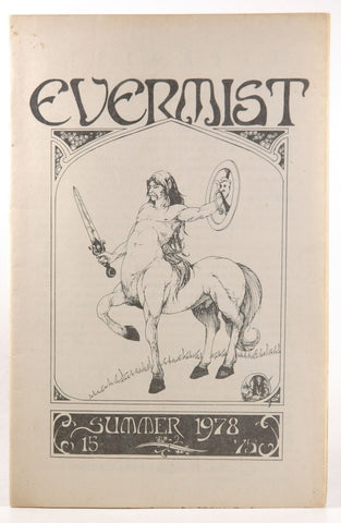 Evermist Fanzine Zine Chapbook Summer 1978 Issue 15 Rare, by Various