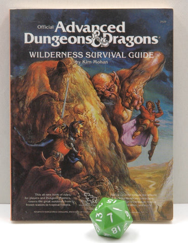 Wilderness Survival Guide AD&D Mini Book Miniature, by Kim Mohan
