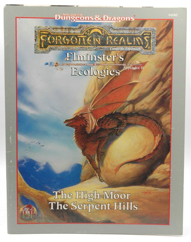 AD&D 2nd Ed The High Moor theSerpent Hills Eliminsters Ecologies VG, by Various