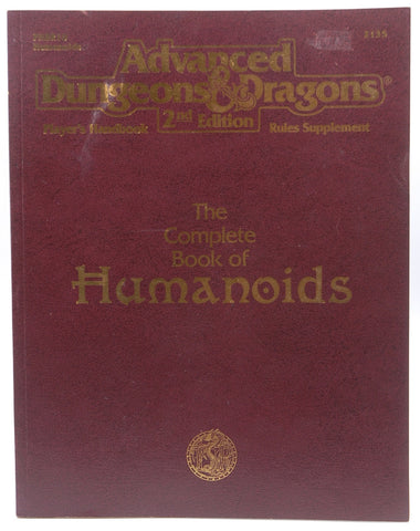 Advanced Dungeons & Dragons: The Complete Book of Humanoids by Bill Slavicsek (May 18,1993), by
