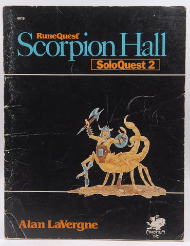 Scorpion Hall: Soloquest 2 (Runequest), by unknown author