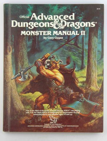 AD&D Monster Manual II VG, by Gary Gygax  