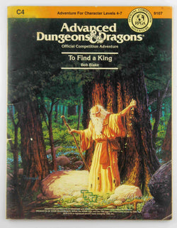 To Find a King (AD&D Fantasy Roleplaying, Module C4), by Blake, Robert  