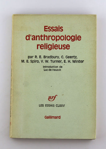 Essais d'anthropologie religieuse (LES ESSAIS), by Robert Elwyn Bradbury  