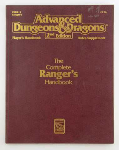 Complete Ranger's Handbook (Advanced Dungeons & Dragons, 2nd Edition) by Rick Swan (December 28,1993), by   