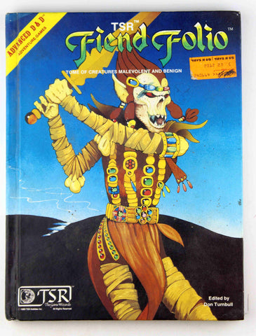 Fiend Folio: Tome of Creatures Malevolent and Benign: (Advanced Dungeons and Dragons), by   