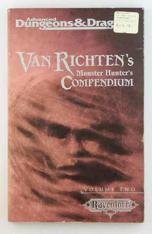AD&D Van Richten's Monster Hunter's Compendium Volume Two Ravenloft, by Various  