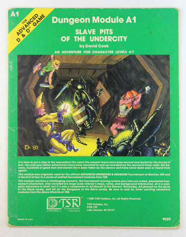 AD&D A1 Slave Pits of the Undercity, by David Cook  