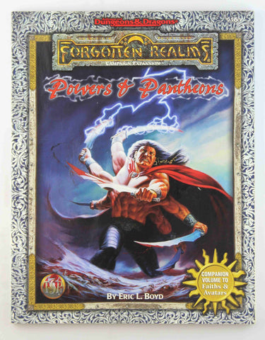 AD&D 2e Powers & Pantheons Forgotten Realms VG, by Boyd  