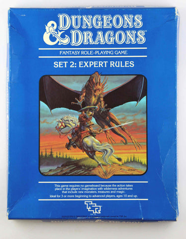 D&D RPG Set 2: Expert Rules G+, by Mentzer, Gygax, Arneson  