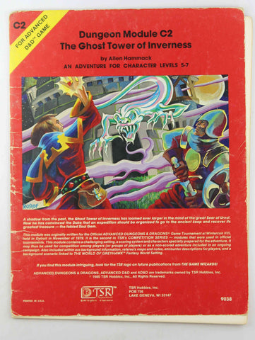 AD&D C2 The Ghost Tower of Inverness Rubbing, by Allen Hammack  
