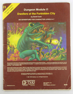 AD&D I1 Dwellers of the Forbidden City VG+, by David Cook  