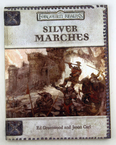 D&D 3.5 Silver Marches Forgotten Realms Lacks Map, by Greenwood, et al  