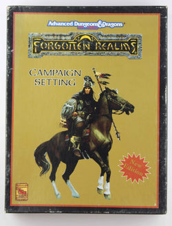 AD&D 2nd Ed Forgotten Realms Campaign Gold Box VG, by Ed Greenwood, et al  