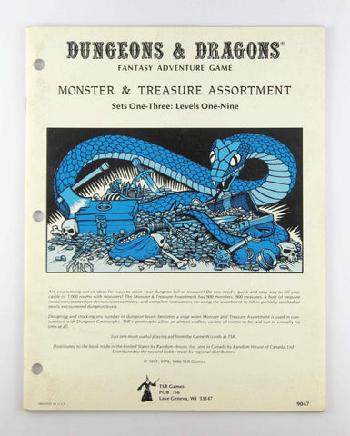 D&D Monster & Treasure Assortment Set 1-3 Level 1-9, by Various  