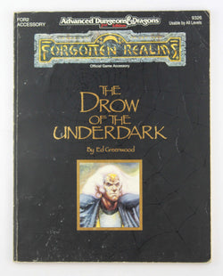 The Drow of the Underdark: Forgotten Realms Accessory, 2nd Edition (Advanced Dungeons & Dragons), by Greenwood, Ed  