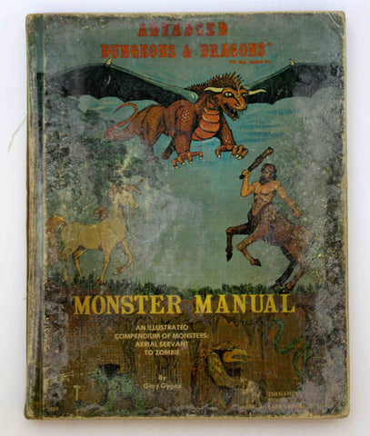 AD&D Monster Manual First Printing Dungeons & Dragons, by Gary Gygax  