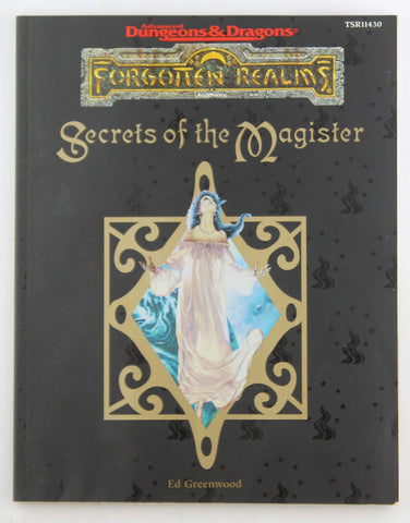 AD&D 2e Secrets of the Magister Forgotten Realms Stained, by Ed Greenwood  