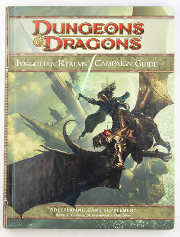 D&D 4e Forgotten Realms Campaign Guide VG, by Cordell, et al  