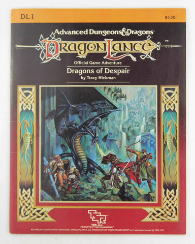 AD&D DL1 Dragons of Despair Dragonlance VG+, by Tracy Hickman  