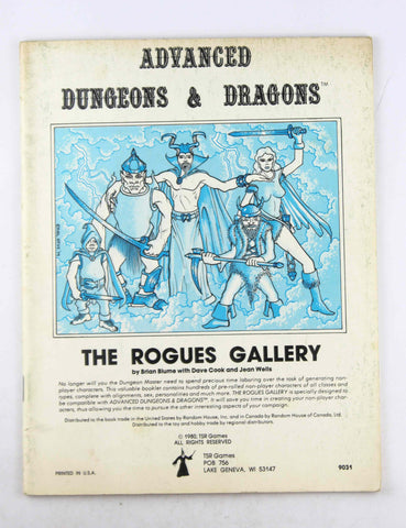 The Rogues Gallery: A Compendium of Non-Player Characters for Advanced Dungeons & Dragons, by Blume, David  