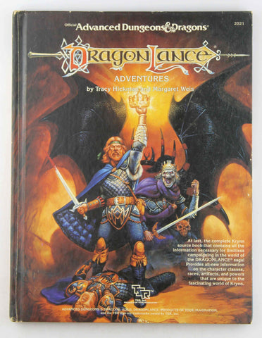 AD&D Dragonlance Adventures Mild Foxing, by Hickman, Weis  
