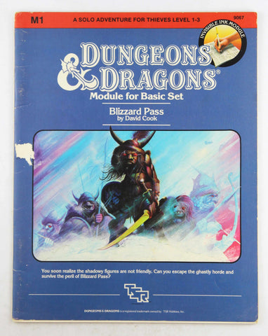 Blizzard Pass (Dungeons & Dragons Module M1), by Cook, David  