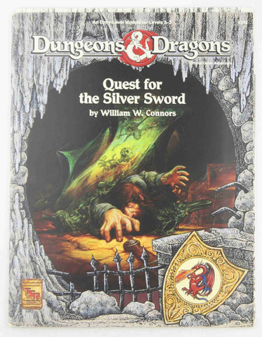 D&D Quest for the Silver Sword Complete Unpunched VG, by Connors  