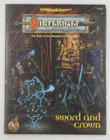 AD&D Sword and Crown w/Map Birthright, by Various  