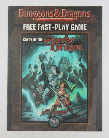 Crypt of the Smoke Dragon (Advanced Dungeons & Dragons Fast Play), by Jeff Grubb  