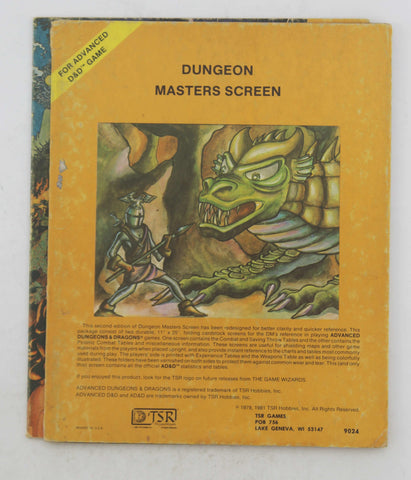 AD&D DM Screen Dungeon Master's Screen 9024 G+, by Various  