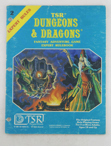 D&D Expert Rules 1980 Rubbed, by Gygax, Arneson, Cook  