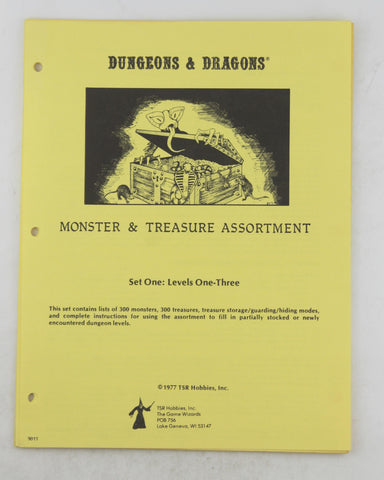 D&D Monster & Treasure Assortment Set One: Levels One-Three, by Various  
