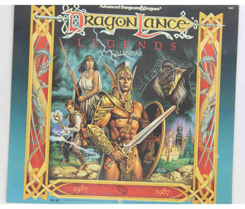 AD&D Dragonlance Legends 1987 Calendar VG, by   