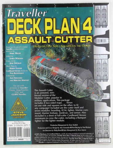 Traveller Deck Plan 4: Assault Cutter (GURPS), by Steve Jackson Games  