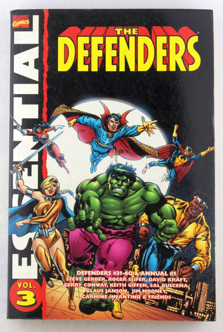 Essential Defenders, Vol. 3 (Marvel Essentials), by Gerry Conway,David Anthony Kraft,Steve Gerber,Roger Slifer,Chris Claremont,Don McGregor,John Warner,Ed Hannigan  