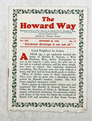The Howard Way December 25 1958, by Thomas Dreier  