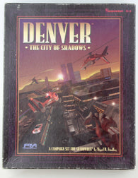 Denver: The City of Shadows (Shadowrun 2nd Ed Roleplaying, 2 bks+2 maps+2 plastic "ID" passes) [Boxed Set], by Findley, Nigel D.  