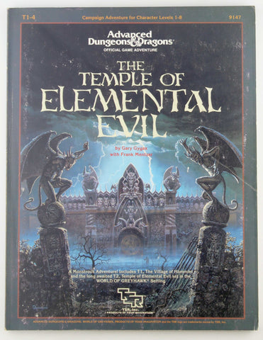 AD&D T1-4 The Temple of Elemental Evil Complete VG, by Gary Gygax  