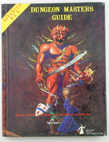 AD&D Dungeon Masters Guide 1st Print, by Gary Gygax  First Edition