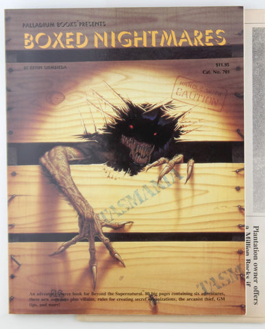 Palladium Boxed Nightmares VG Complete, by Kevin Siembieda  