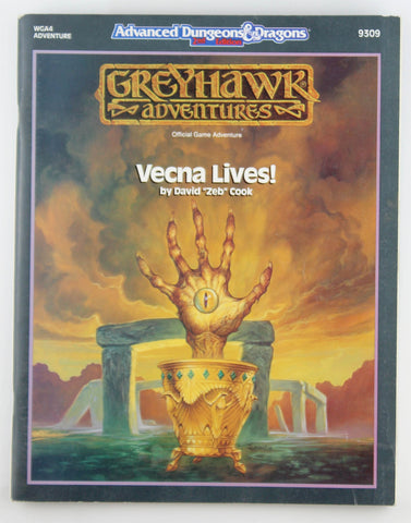 AD&D Vecna Lives! Greyhawk, by Zeb Cook  