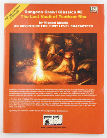 Dungeon Crawl Classics #2: The Lost Vault of Tsathzar Rho, by Michael Mearls  