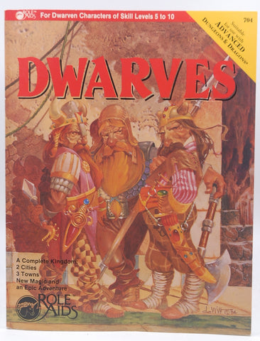 Dwarves (Role Aids / Advanced Dungeons & Dragons), by   