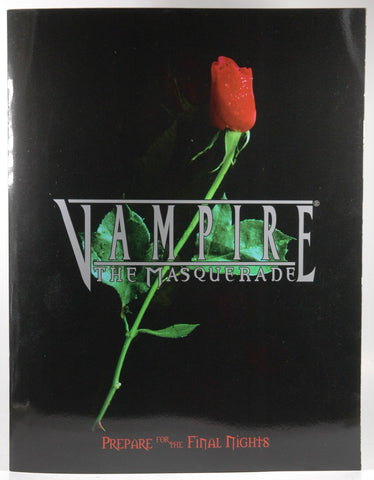 White Wolf Vampire The Masquerade Prepare for the Final Nights promo booklet, by   